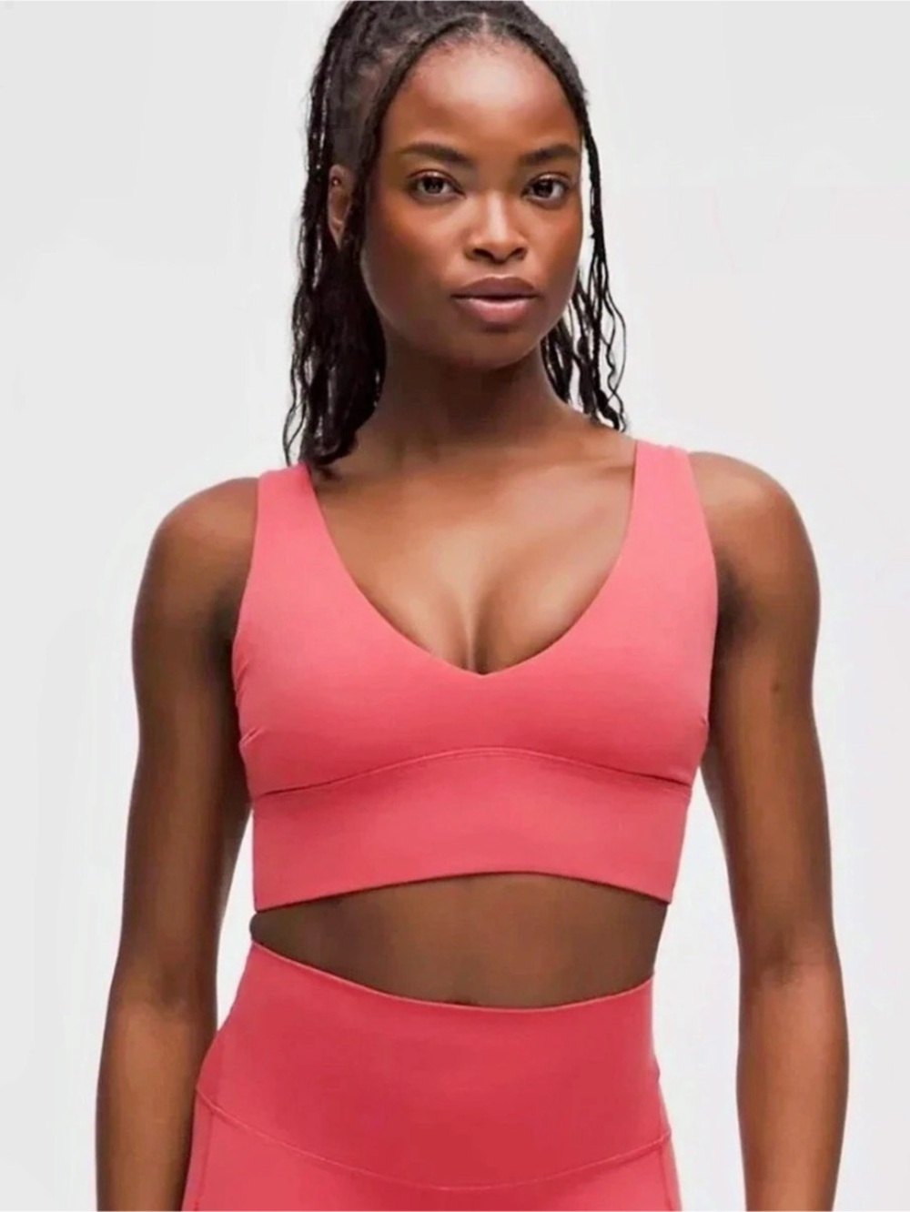 Lululemon Align V-Neck Bra Pink Sports Bra
